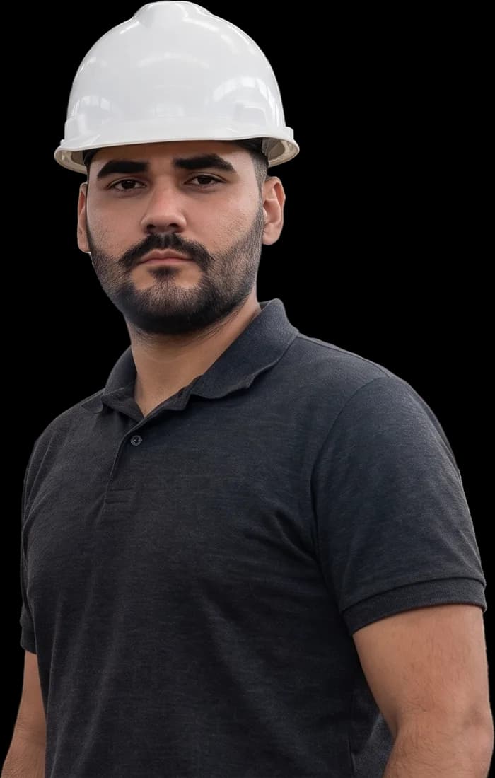 Eng. Marcelo Ximenez em obra
