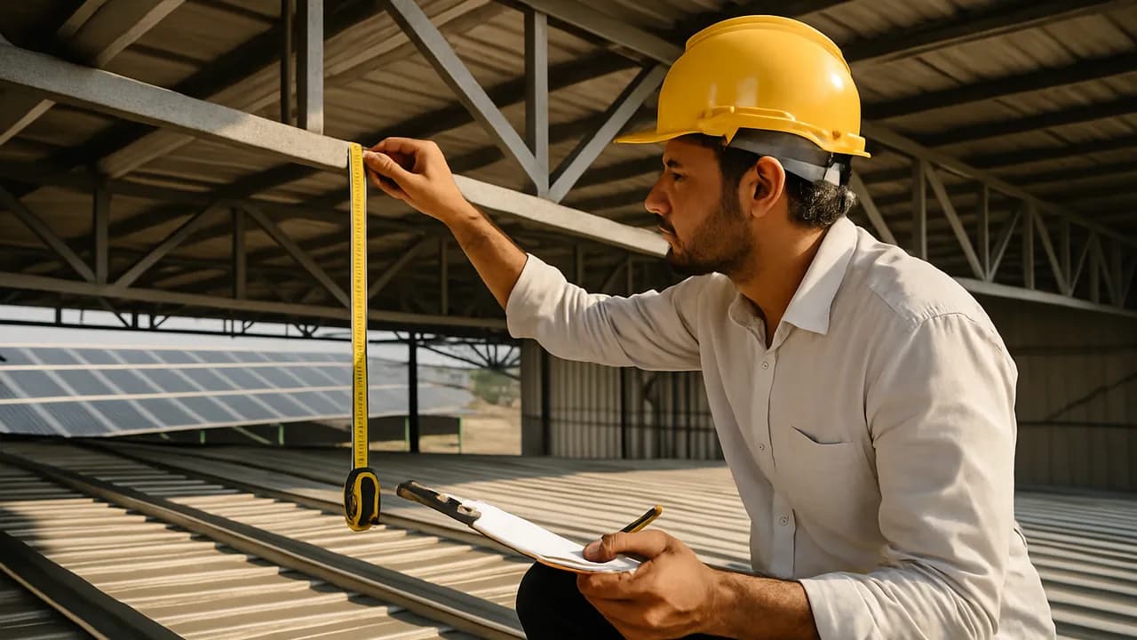 Estrutura para Painel Solar em Telhado: Guia Técnico com NBR 16690 e NBR 6123