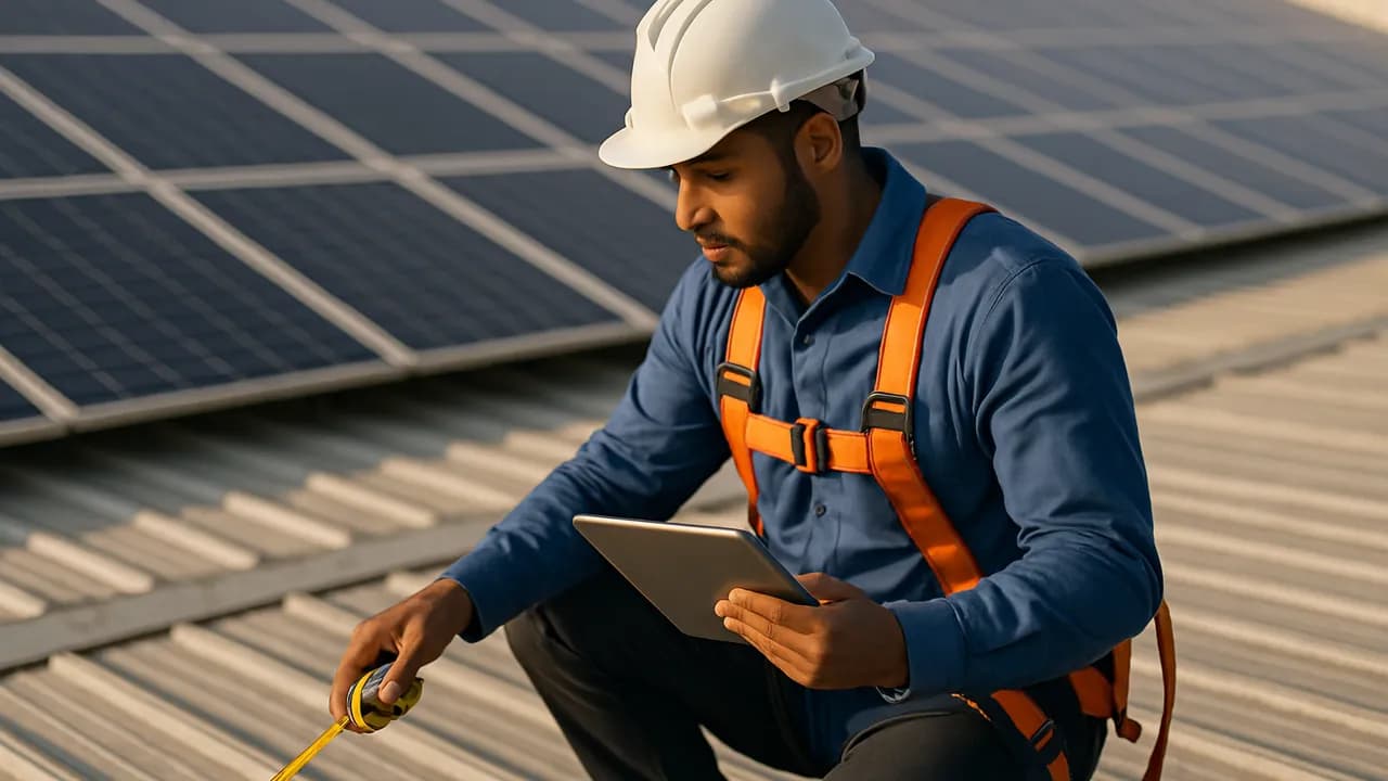 Levantamento técnico em campo é etapa indispensável antes de liberar a instalação fotovoltaica.