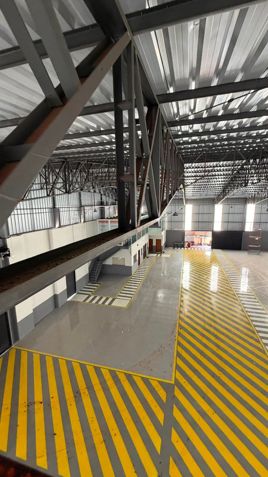 Vistoria de galpão industrial de grande porte