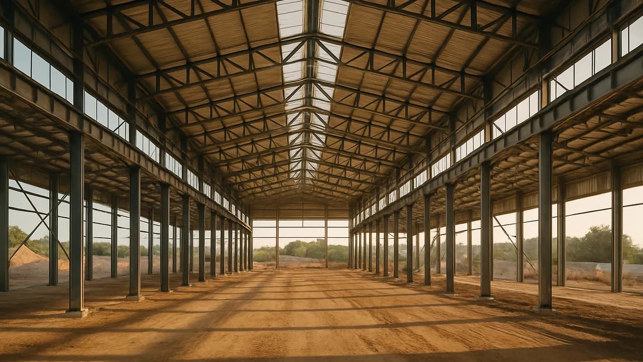 Cálculo Estrutural para Galpão Industrial: Dimensionamento Seguro de Pórticos Metálicos
