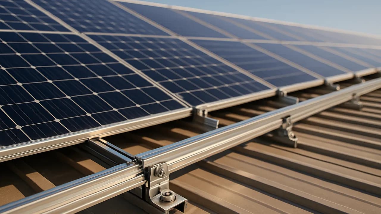 Estrutura para Placa Solar em Telhado: Dimensionamento Segundo NBR 6123 e NBR 8800