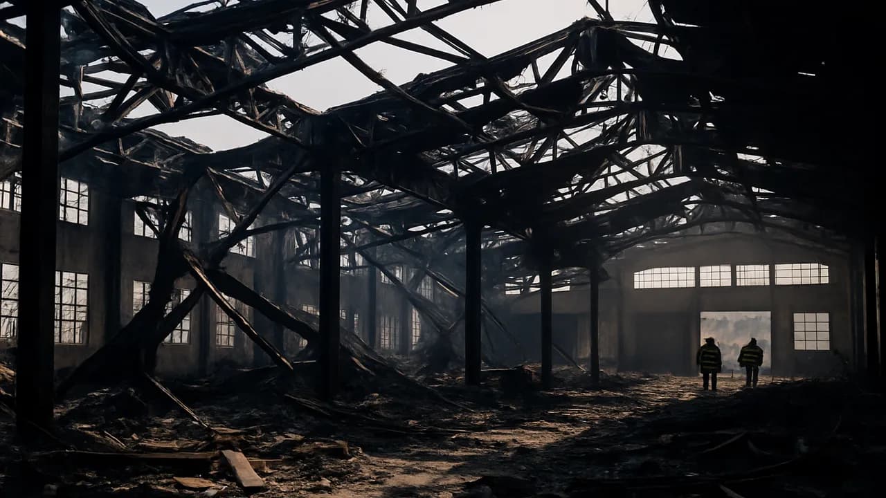 Incêndio Industrial em Fábrica: Quando a Estrutura Deve Ser Interditada e Periciada?
