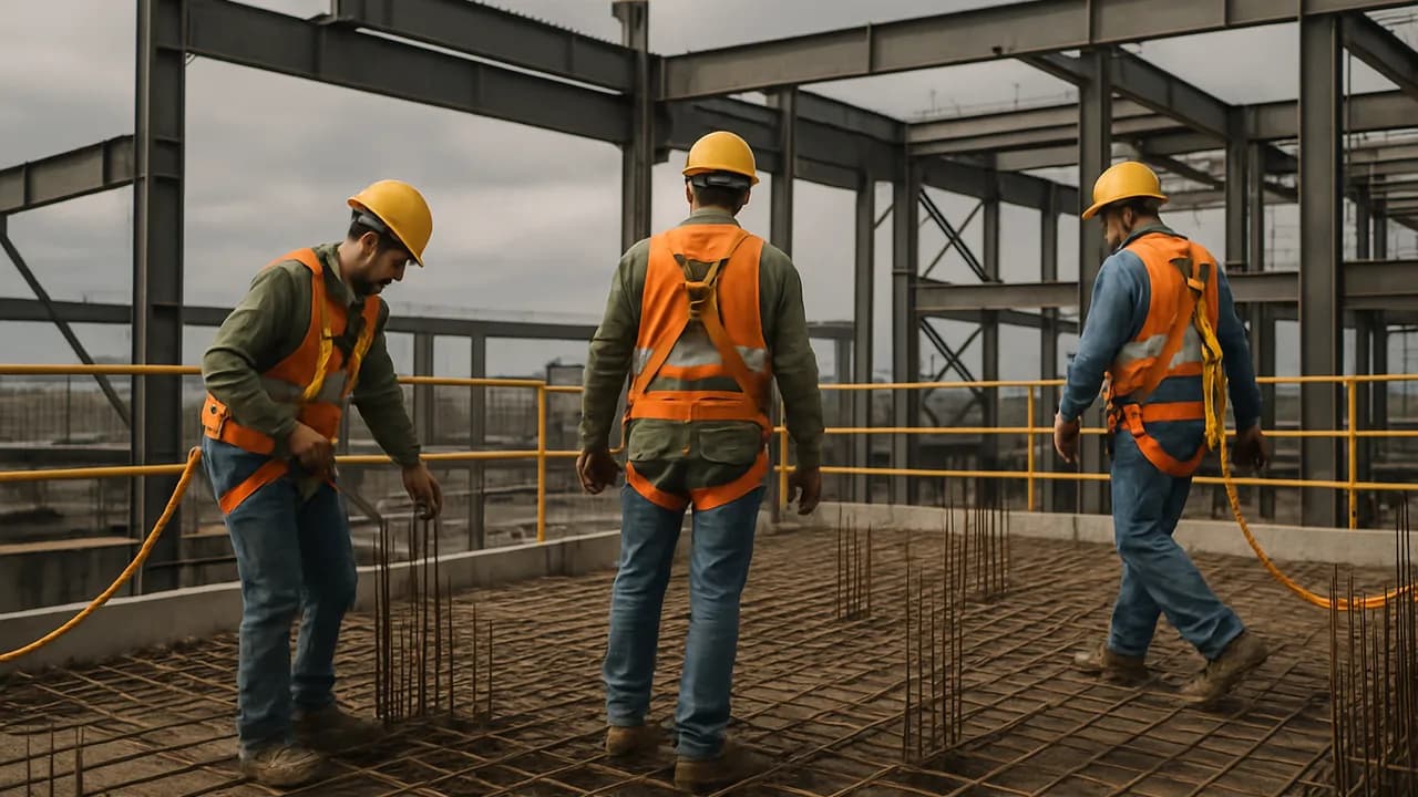 NR-35 em Laje de Obra: Enquadramento, Riscos e Proteção Contra Quedas na Prática