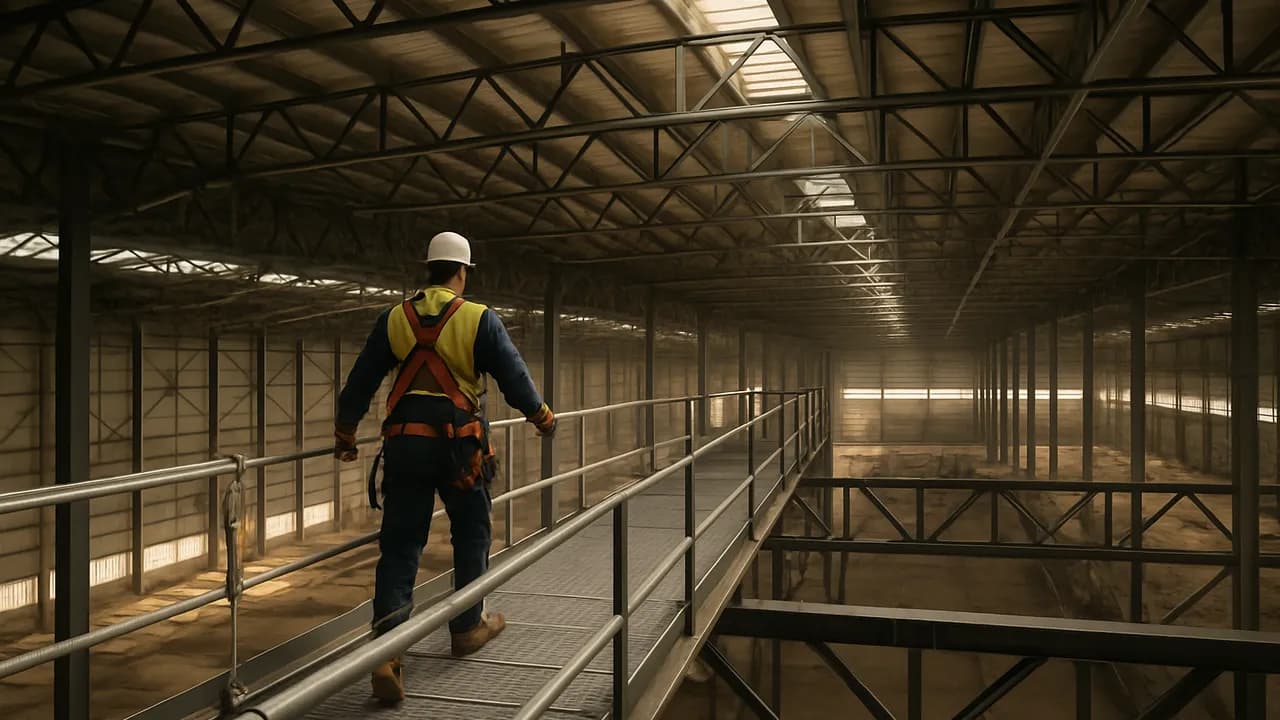 NR35 em Galpão Industrial: Como Compatibilizar Trabalho em Altura e Projeto Estrutural