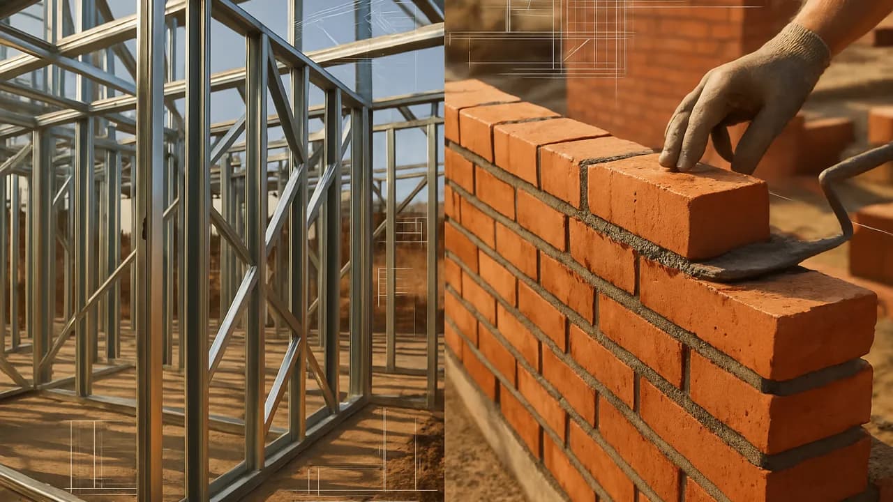 Steel Frame vs Alvenaria: Comparativo Técnico para Projetos Estruturais